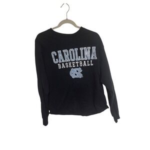 Champion Carolina Basketball UNC Long Sleeve T-Shirt‎ Navy Blue Womens Large